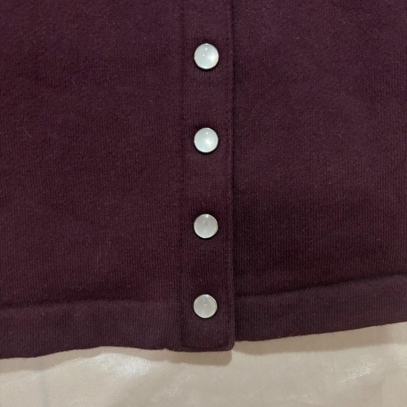 Agnes B. Burgundy Cardigan - Picture 5 of 9